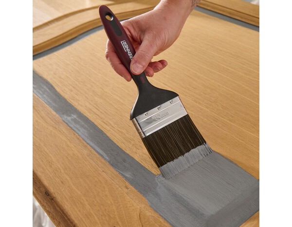 Pinceau plat bois et métal 80 mm poils durables - Brenner - Brico Dépôt