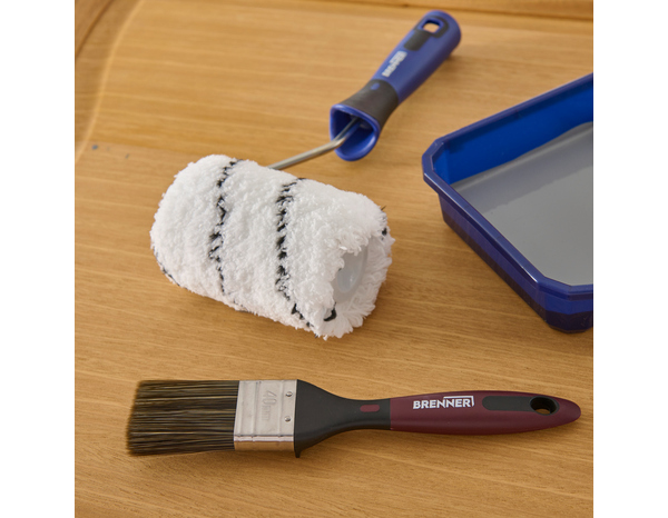 Kit peinture bois et métal poils extra longs - Brenner - Brico Dépôt
