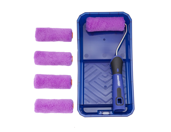 Kit de 5 rouleau monocouche - 100 mm - Brenner - Brico Dépôt