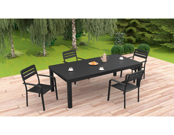 Table extensible aluminium L.200-300 x l.100 cm - Brico Dépôt