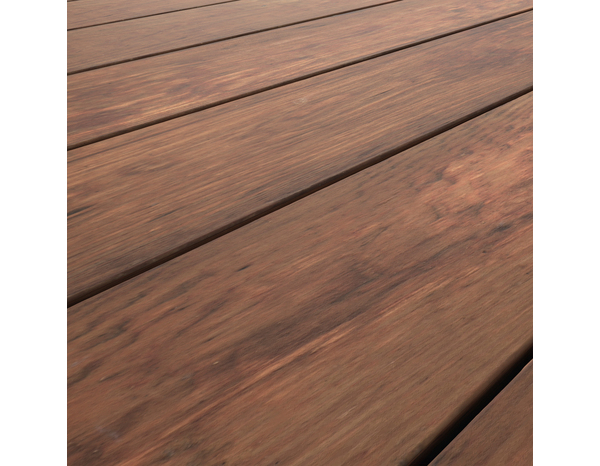 Lame de terrasse "Orkys" épicéa brun L. 3 m x l. 14,5 x EP. 3,4 cm - Marque BLOOMA - Brico Dépôt