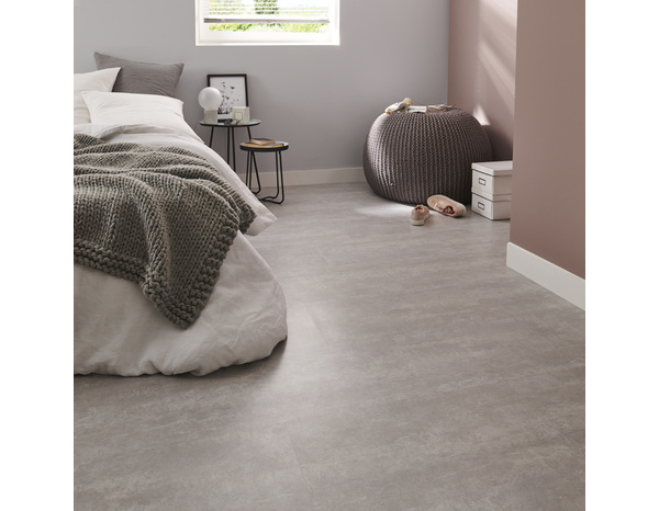 Dalle PVC adhésive Pop Rock Gris clair L. 60 x l. 30,5 cm - GoodHome - Brico Dépôt