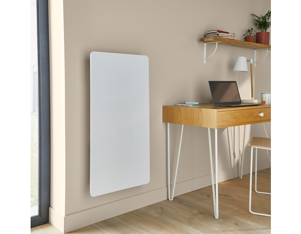 Radiateur acier vertical "Jaina" blanc - 1 500 W - Brico Dépôt