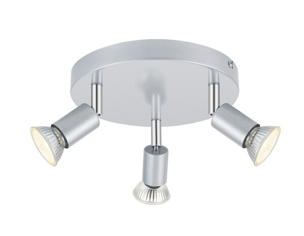 3 Spots GU10 argent - "Opp" - Brico Dépôt