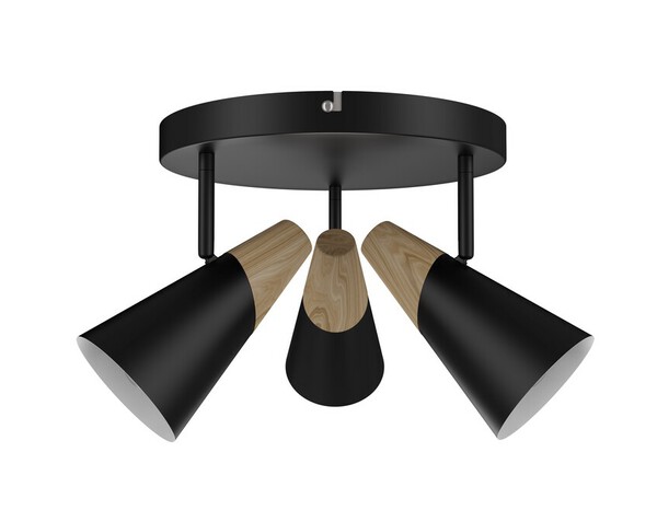 3 Spots E14 noir - "Pacome" - Cooke and Lewis - Brico Dépôt