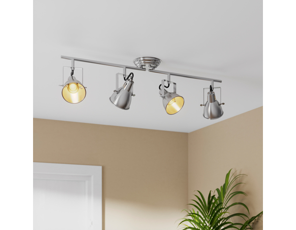 4 Spots GU10 chrome - "Pervenche" - Cooke and Lewis - Brico Dépôt