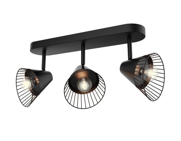 3 Spots E14 noir - "Treville" - Cooke and Lewis - Brico Dépôt