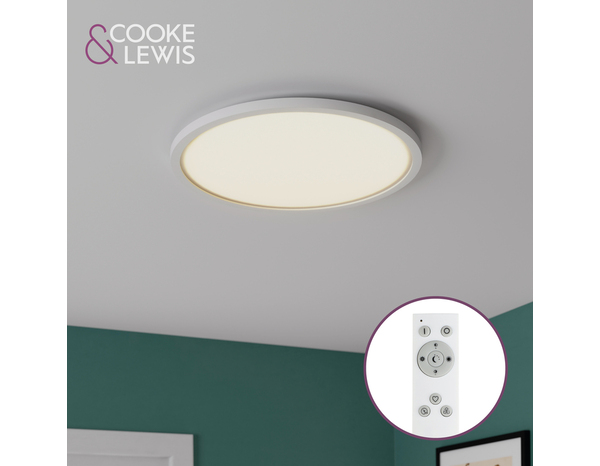 Plafonnier Led incluse "Medeas" - Cooke and Lewis - Cooke and Lewis - Brico Dépôt