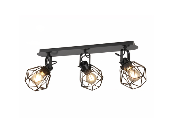 3 Spots noir E27 - "Simion" - Cooke and Lewis - Brico Dépôt