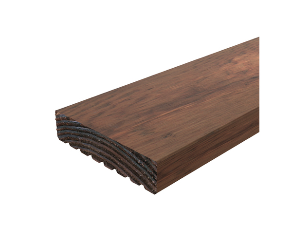 Lame de terrasse "Orkys" épicéa brun L. 3 m x l. 14,5 x EP. 3,4 cm - Marque BLOOMA - Brico Dépôt