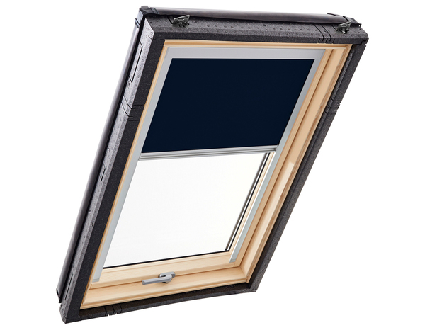 Fenêtre de toit + 2 stores Ouverture par rotation avec raccord universel. - Brico Dépôt