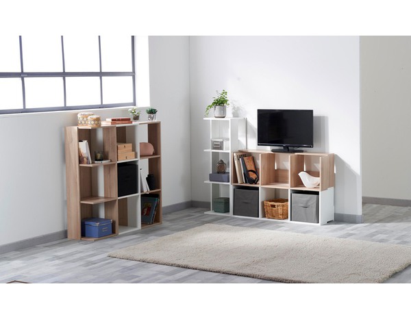 Cube "Brick" 3 cases - Blanc - Brico Dépôt