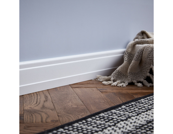 Plinthe moulurée blanche L. 220 cm x l. 100 mm x Ép. 19 mm - GoodHome - Brico Dépôt
