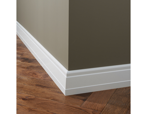 Plinthe moulurée blanche L. 220 cm x l. 100 mm x Ép. 19 mm - GoodHome - Brico Dépôt