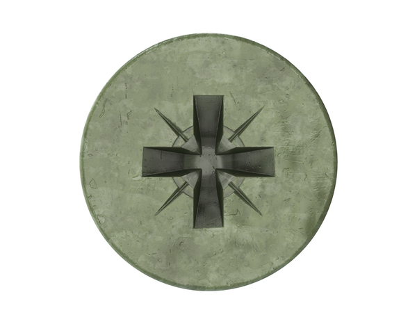 Seau de 500 vis pour terrasse tête fraisée Posidriv 5 x 50 mm acier revêtu - Brenner - Brico Dépôt