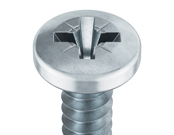 Boite de 2 kg de vis tôle autotaraudeuse tête plate, Philips 6.3 x 50 mm acier carbone - Brenner - Brico Dépôt