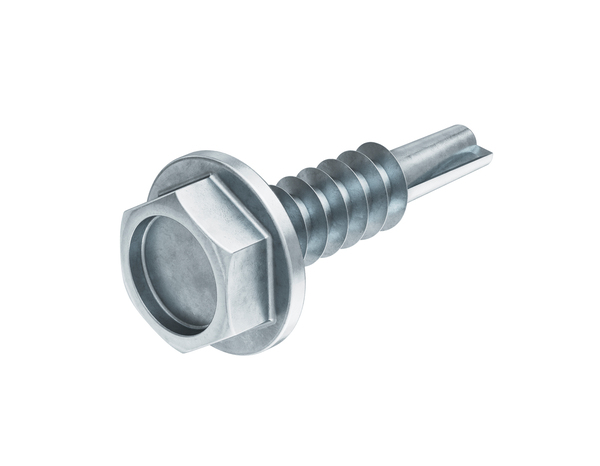 Boite de 2 kg de vis tôle autoforeuse tête hexagonale 5.5 x 25 mm acier carbone - Brenner - Brico Dépôt