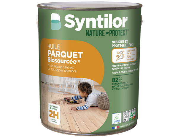 Huile parquet incolore mat - 2,5 L - Syntilor - Brico Dépôt