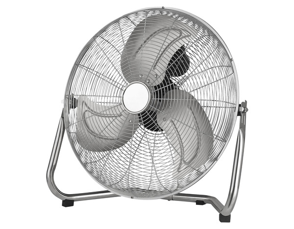 Ventilateur de sol inclinant argent, D. 45 cm - Brico Dépôt