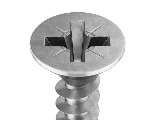 Sachet de 20 vis multi-usage tête fraisée Posidriv 5 x 60 mm acier inoydable A2 - Brenner - Brico Dépôt