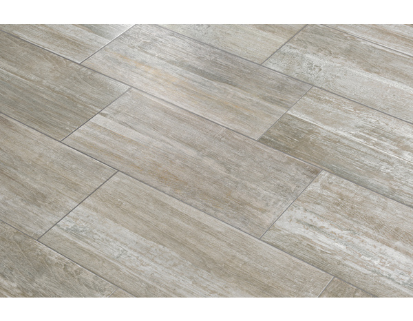 Carrelage de sol extérieur "Tundra" aspect bois - l. 30 x L. 61 cm - Brico Dépôt