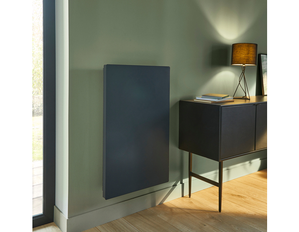 Radiateur céramique à inertie sèche vertical "Meilla" anthracite - 1 500 W - Brico Dépôt