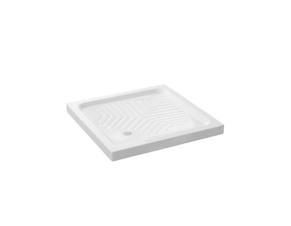 Receveur de douche grès carré 70x70 cm NF blanc "BAHIA" - Brico Dépôt
