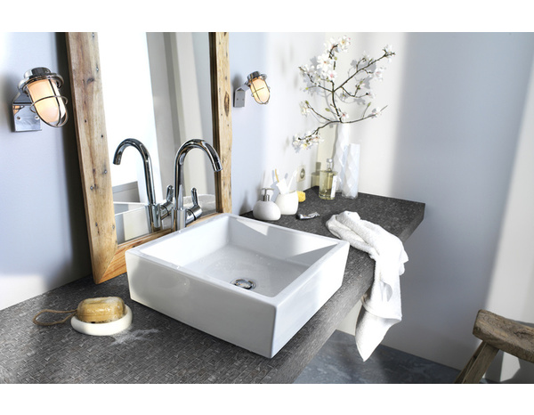 Mosaïque sol/mur "Blue stone" gris anthracite - l. 30 x L. 30 cm - GoodHome - Brico Dépôt