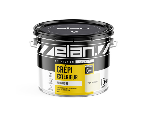 Crépi extérieur acrylique ton pierre 15 Kg  - Brico Dépôt