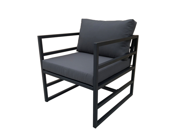 Coffee set de 4 places "Halesio" avec coussins d'assise - Marque BLOOMA - Brico Dépôt