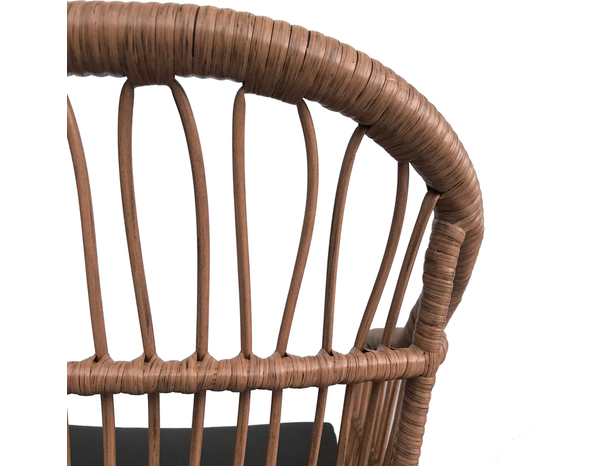 Fauteuil imitation osier "Halesio" - Marque BLOOMA - Brico Dépôt