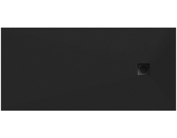Receveur de douche extra-plat résine  rectangulaire 80x160cm noir "PIA" - Cooke and Lewis - Brico Dépôt