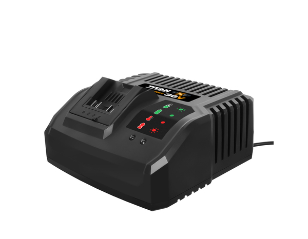 Chargeur rapide pour batterie bitension 36V/18V - Titan - Brico Dépôt