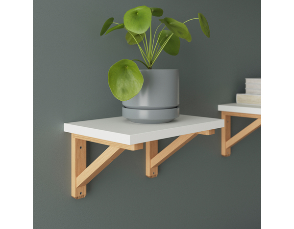 Tablette blanche "Rabella" L. 30 cm x P. 19 cm - ÉP. 18 mm - Cooke and Lewis - Brico Dépôt