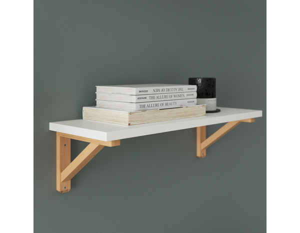 Tablette blanche "Rabella" L. 60 cm x P. 19 cm - ÉP. 18 mm - Cooke and Lewis - Brico Dépôt