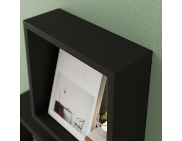 Lot de 3 cubes noir 30 cm "Rabella" - Cooke and Lewis - Brico Dépôt