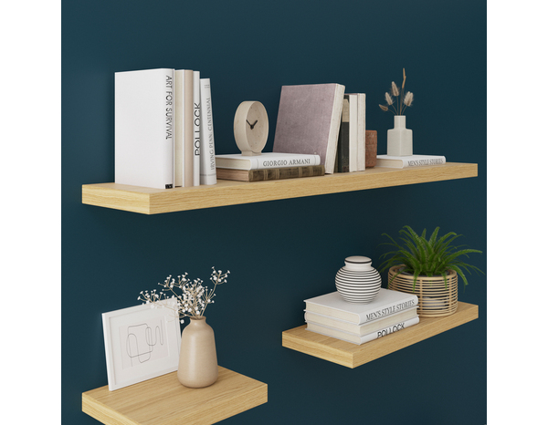 Tablette imitation bois L. 118 cm x P. 23,5 cm - ÉP. 38 mm "Calie" - Cooke and Lewis - Brico Dépôt