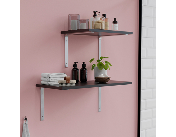 Équerre emboutie aluminium "Adelie" P. 300 x H. 250 mm - Cooke and Lewis - Brico Dépôt