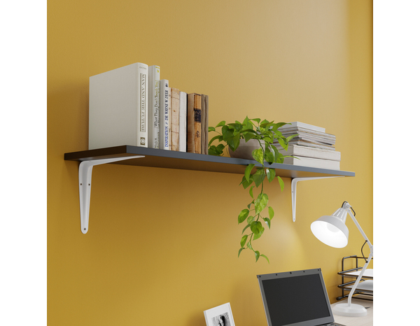 Équerre emboutie blanc P. 200 x H. 250 mm - Brico Dépôt