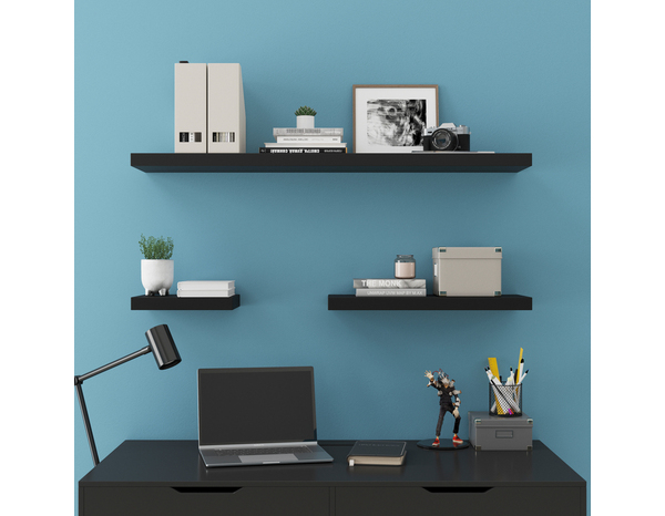 Tablette noire L. 60 cm x P. 23,5 cm - ÉP. 38 mm "Calie" - Cooke and Lewis - Brico Dépôt