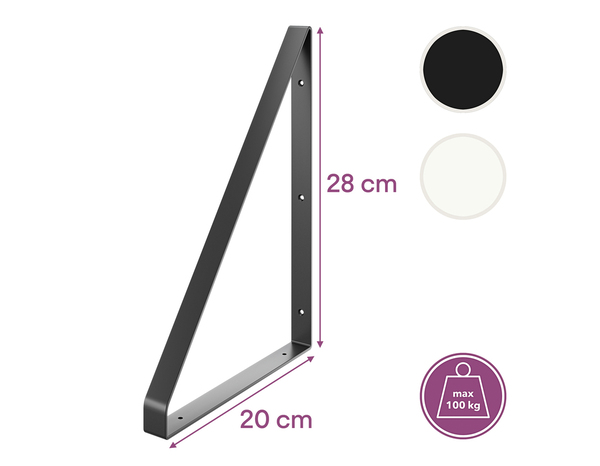 Équerre blanche 20 cm "Clorice" - Cooke and Lewis - Brico Dépôt