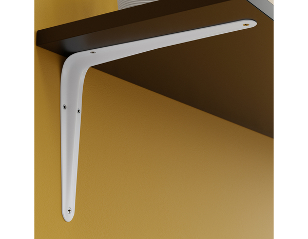 Équerre emboutie blanc P. 200 x H. 250 mm - Brico Dépôt