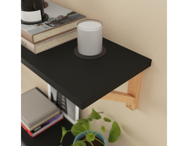 Tablette noire 30 cm x Ep. 18 mm "Rabella" - Cooke and Lewis - Brico Dépôt