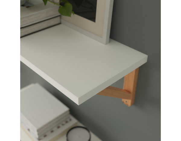 Tablette blanche L. 118 x p. 19 cm - Ép. 18 mm - Cooke and Lewis - Brico Dépôt