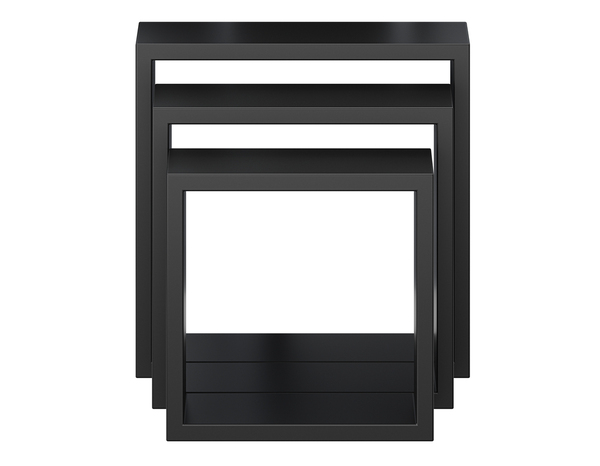 Lot de 3 cubes noir 30 cm "Rabella" - Cooke and Lewis - Brico Dépôt