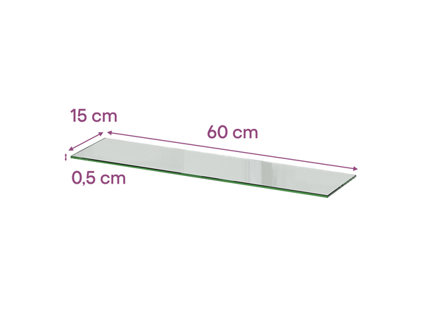 Tablette en verre trempé 60 cm - Cooke and Lewis - Brico Dépôt