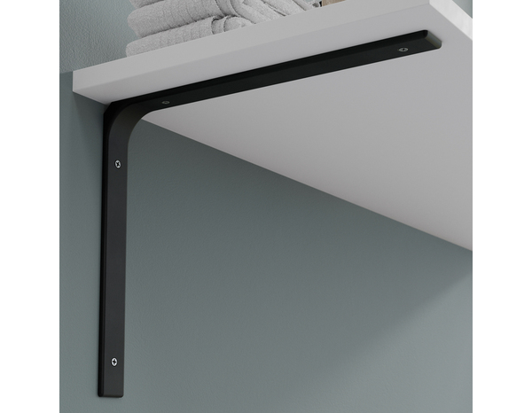 Équerre emboutie noir "Adelie" P. 300 x H. 250 mm - Cooke and Lewis - Brico Dépôt