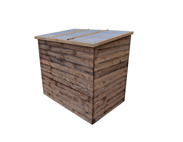 Coffre de rangement extérieur en pin 130 L. - Dim. L. 137 x l. 91 x H. 121 - Brico Dépôt