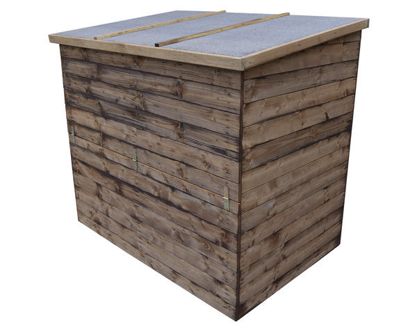 Coffre de rangement extérieur en pin 130 L. - Dim. L. 137 x l. 91 x H. 121 - Brico Dépôt