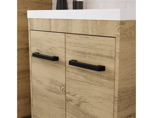 Meuble sous vasque bois "Ladoga"  L. 80 x H. 81 x P. 36 cm - Cooke and Lewis - Brico Dépôt